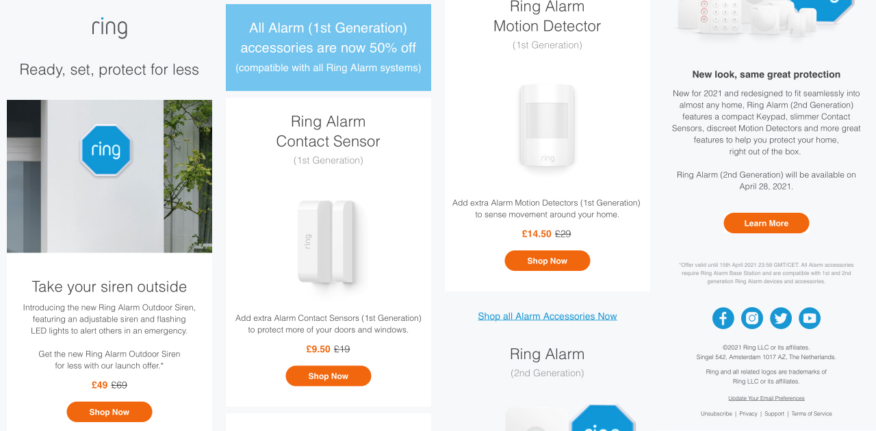An example of a marketing email